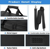 Sac de transport extra large pour câbles et accessoires avec compartiments séparés, organiseur de cordons DJ pour ordinateur portable, équipement DJ et instruments de musique