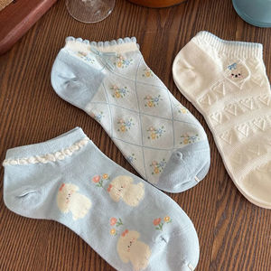 <span class=keywords><strong>Chaussettes</strong></span> Femme en Gros, <span class=keywords><strong>Chaussettes</strong></span> d'Été Fines pour Femme, <span class=keywords><strong>Chaussettes</strong></span> Respirantes en Maille avec Motif <span class=keywords><strong>Chien</strong></span> de Dessin Animé, <span class=keywords><strong>Chaussettes</strong></span> Courtes Japonaises pour Filles - Product Image 5