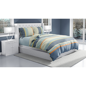 MADRID 100% Juego de funda nórdica doble de algodón Tamaño holandés 30x30x76x68 Pigmento impreso Arlequín Ros Color Holandés Knoppen Modelo - Product Image 3