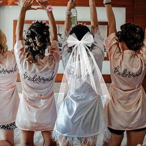 Pearl Bow Hairpin <strong>Veil</strong> Simple Wedding Dress Vintage <strong>BRIDE</strong> Bridesmaid Pearl <strong>BRIDE</strong> <strong>to</strong> <strong>BE</strong> Bow Hairpin <strong>Veil</strong> - Product Image 5