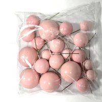 Kit de Décoration Premium 20 Boules Acryliques Mixtes pour Gâteaux, Tailles 2cm et 4cm, Dorées, Réutilisables, Légères, pour Anniversaires et Remises de Diplômes