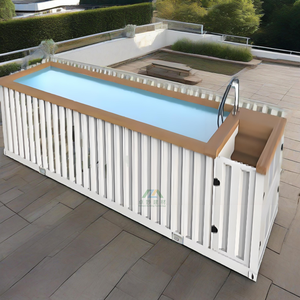 Conception de <span class=keywords><strong>maison</strong></span> blanche prête à l'emploi pour appartement d'hôtel Conteneur modifié magnifiquement conçu Vente de piscine <span class=keywords><strong>sur</strong></span> matériau en acier - Product Image 2