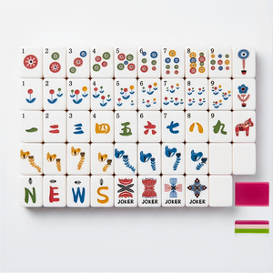 Juego de Fichas de Mahjong de Lujo, Ecológico, Portátil, Plegable, Resistente, <span class=keywords><strong>para</strong></span> 4 Jugadores, Juego de Interior, Regalo <span class=keywords><strong>para</strong></span> <span class=keywords><strong>Amigos</strong></span> y Familiares, Material Acrílico - Product Image 2