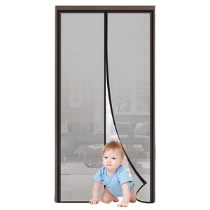 Cortina <span class=keywords><strong>Mosquitera</strong></span> de Alta Gama con Diseño Moderno y Sencillo 2026, Cortina para <span class=keywords><strong>Puerta</strong></span> de Entrada, Malla de Diamante, Separador con Tira Magnética - Product Image 1