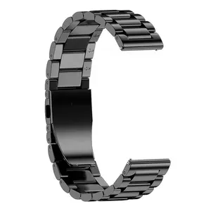 Pulsera de acero inoxidable 18mm 20mm 22mm 12mm correa de reloj de Metal de repuesto para Huawei Samsung Garmin correas de reloj