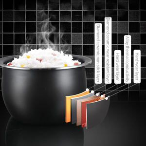 Mini cuiseur de riz électrique automatique, machine de cuisine 5l, faible minuteur en sucre, appareil commercial - Product Image 4