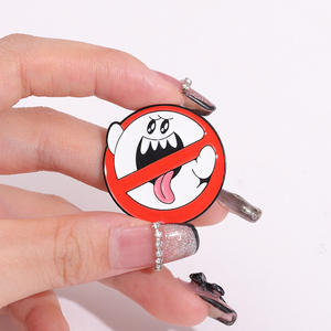 Oferta Especial: Broche de Metal Esmaltado Estilo Ghostbusters de Mario Boo Ghost para Decoración de Mochilas y Ropa - Product Image 2