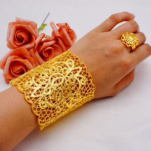 สร้อยข้อมือกำไลข้อมือทองพร้อมชุดแหวนสร้อยข้อมือจำหน่ายในประเทศจีน <span class=keywords><strong>BR68</strong></span> - Product Image 2