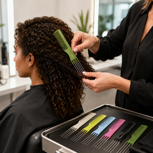 Pettine professionale per lo styling con 5 punte in metallo - Product Image 3