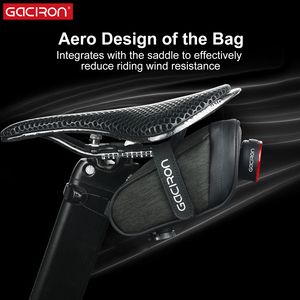 Bolsa de Sillín Gaciron Bird Nest 300G con Soporte Magnético, Luz LED Recargable de Larga Duración para Bicicleta, Bolsa de Almacenamiento Nocturna - Product Image 3