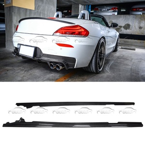 คาร์บอนไฟเบอร์ 3 มิติ สไตล์ 3D ชุดแต่งกันชนข้าง สเกิร์ตข้าง ป้องกันรอยขีดข่วน สำหรับ BMW E85 E86 E89 Z4 ปี 2009+ - Product Image 2