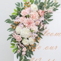 Décorations d'arche de bienvenue pour fiançailles et mariages, fleurs artificielles en tissu de soie mousse faites à la main pour l'exportation, utilisation extérieure