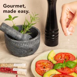 ชุดกล่องของขวัญเกลือพริกไทยโรสแมรี่สำหรับผู้ชายและผู้หญิงเครื่องมือสมุนไพร6ชิ้นจากหิมาลัย - Product Image 2