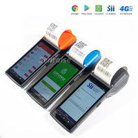 Étui pour imprimante mobile POS 4G WiFi Bluetooth USB avec impression thermique 58 mm, housse de protection en silicone pour utilisation en supermarché