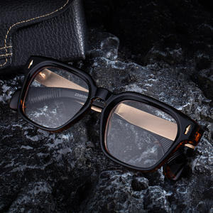 Lunettes de soleil carrées ZS98394B pour hommes, monture en plastique noir et métal, protection UV400, style outdoor - Product Image 1