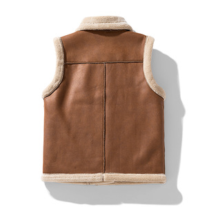 Automne <span class=keywords><strong>hiver</strong></span> chaud Vintage sans manches nouveauté mode dame hommes vestes Patchwork fourrure <span class=keywords><strong>d</strong></span>écontracté gilet hommes manteaux - Product Image 6