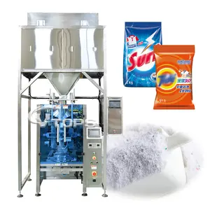 Domestic Use Laundry Powder Grains Pellets VFFS Vacuum Dose Packer with PE PET Film on sale