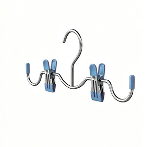 Pant And Skirt Hangers 23mm Wide Clamp Dual Clips Non Slip Clothes Drying Organizer For Thick Garments - Product Image 3