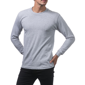 T-shirt à manches longues éco-responsable pour homme, fabriqué en coton recyclé, toucher doux et processus de teinture à faible impact. - Product Image 1
