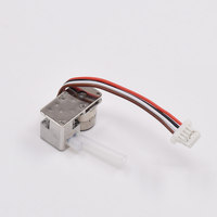 Minibomba peristáltica micro de metal, 0.5ml/min, bomba dosificadora de bajo flujo, motor paso a paso de 8mm, 2 fases, 4 cables, cabezal de rodillo de cobre, DC5V