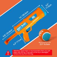Lanceur de balles de tennis interactif pour chien AFP, longue portée, extérieur, portable, lanceur de balles pour chien mains libres, lanceur de balles pour animaux de compagnie à traction manuelle