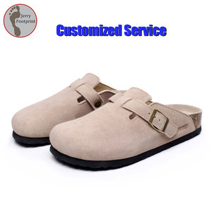 2023 erkekler ve kadınlar deri kapalı açık terlik katır Bio Toe mantar takunya slaytlar konfor ile ayakkabı tabanlığı kaplaması - Product Image 3