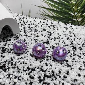 Acrylique diamant plâtrage couleur bricolage perlé téléphone portable chaîne voiture suspendu porte-clés sac accessoires perles irrégulières - Product Image 3