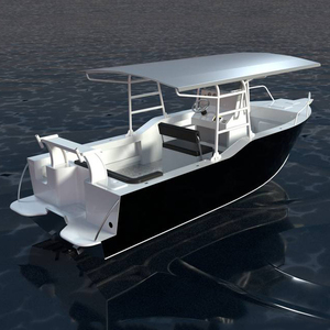 เรืออลูมิเนียมสำหรับตกปลาและพักผ่อน ปี 2022 พร้อมหลังคาบิมินี่ ขาย - Product Image 1