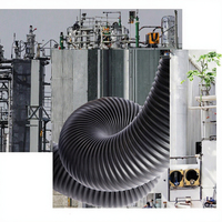 Conduit en plastique ondulé fendu de 3 pouces, haute pression, anti-UV, flexible, pour câblage électrique