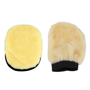 Guantes de limpieza para coche, 24x16 cm, de lana afelpada, para lavado y pulido de coches - Product Image 1