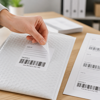 Étiquettes d'expédition imperméables et résistantes à l'huile, autocollants logistiques anti-rayures, adhésif permanent résistant aux intempéries pour le transport extérieur