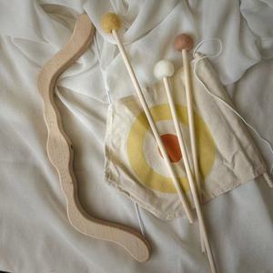 Jouet en bois pour enfants, arc en bois, <span class=keywords><strong>jeu</strong></span> interactif parent-enfant en plein air, jouet de camping, cadeau pour garçons et filles - Product Image 2