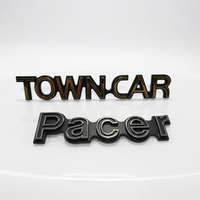 Logo personnalisé 3D ABS Plastique Chrome Emblème de voiture Insigne de voiture Chrome Lettre Autocollant Auto Emblème de voiture Badges en gros
