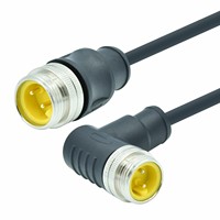 Impermeable IP67 Color personalizado Amarillo/Naranja Cable Automatización M12/M8/M5 7/8 Conector eléctrico para soluciones personalizadas