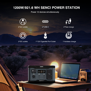 Centrale Électrique Portable Senci 1200W avec Prises AC et USB, Générateur Solaire Domestique 220V/240V, Batterie à Charge Rapide SC-1200, Produits Solaires - Product Image 3