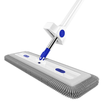 Serpillère plate en chenille auto-essoreuse à 360° °   Serpillère à tête rotative, extra large, pour l'absorption de la poussière, pour le nettoyage de toute la maison