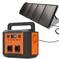 OEM 110v 220v रिचार्जेबल सौर 1000w 500w 300w 200W सौर संचालित आपातकालीन जनरेटर बिजली स्टेशन और पावर बैंक