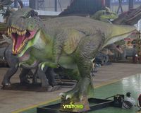 Vente d'usine : Modèle de dinosaure animatronique T-Rex réaliste, Tyrannosaurus pour intérieur et extérieur, idéal pour centres commerciaux, garderies et parcs d'attractions