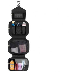 Échantillon gratuit Fabricant Logo personnalisé Nouveau Unisexe Petit Mini Sac de toilette pliable imperméable avec crochet de suspension pour - Product Image 5