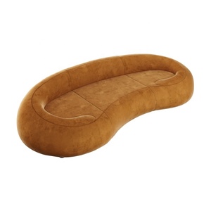 Sofá Curvo Moderno de Mediados de Siglo HDC, Sofá <span class=keywords><strong>Madison</strong></span> de Diseño Hecho a Mano, Personalizado para Sala de Estar, Hogar de Lujo, Club - Product Image 3