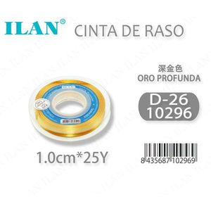 Nastro in Raso 1.0cm 25y Oro Profondo D26 - Product Image 3
