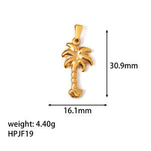 Colgante de Acero Inoxidable para Hombre con Diseños de Mano de Hamsa, Calavera, Menorah, Palmera, Ábaco, Palo de Hockey, para Collares y Pulseras DIY, Venta al por Mayor - Product Image 2