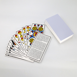 Jeu de cartes de tarot personnalisé de Marseille, 78 cartes, double face, bord doré, avec guide, jeux de tarot classiques de divination - Product Image 4