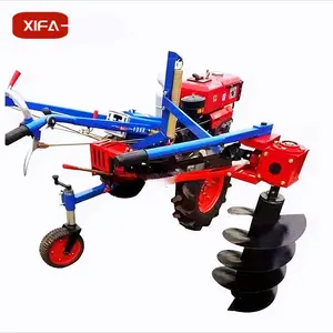 Manufacturers sell new portable auger ice surface agricultural walking tractor with tree planting digging machine