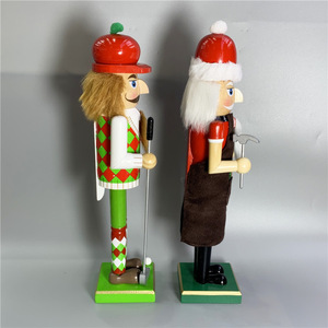 Đồ Thủ Công Bằng Gỗ Nutcracker 38Cm Đồ Trang Trí Giáng Sinh Quà Tặng Đồ Chơi Bàn Bàn Trưng Bày Trang Trí Nutcracker Búp Bê - Product Image 2