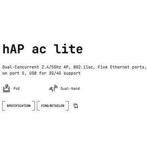 MikroTik <span class=keywords><strong>HAP</strong></span> <span class=keywords><strong>Ac</strong></span> <span class=keywords><strong>Lite</strong></span> Tout Neuf - Product Image 4