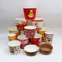 Emballage alimentaire jetable 130 oz, seau/boîte à poulet frit à emporter en papier