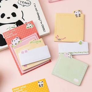 Bloc de Notas Autoadhesivo con Diseños de Animales Adorables (Panda, Hámster) - Recordatorio Diario para Oficina/Escuela y Suministros de Decoración DIY - Product Image 5