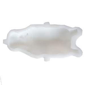 Sleeping Hippo Cake Mold White Transparent Animal Shape Baking DIY Chocolate Mold - Product Image 5