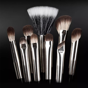 2025 haute qualité 11 pièces ensemble de pinceaux de maquillage comprend un pinceau en éventail pour le visage ombre à paupières fond de teint Blush Mascara et correcteur - Product Image 4